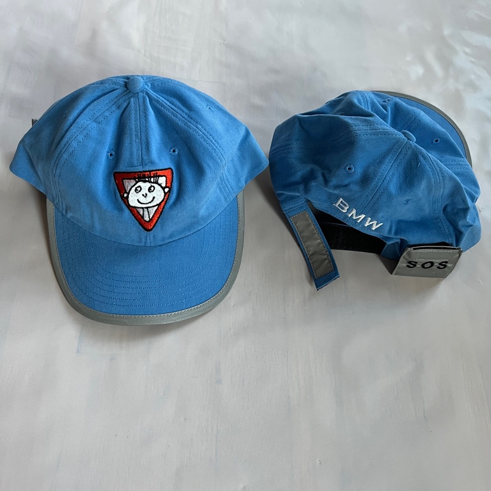 BMW Blue Cap with SOS Patch and Velcro kid"s one size